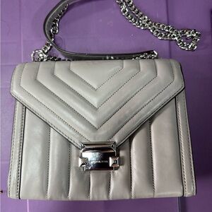 Michael Kors Gray Crossbody Bag